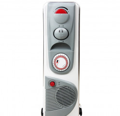 Olejový radiátor s ventilátorem 2500W | bílý č.2