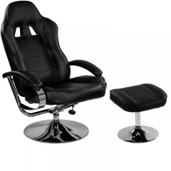 Kancelářská židle GT Relax Racer s podnožkou | černá č.1