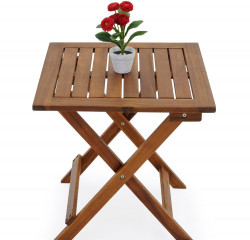 Zahradní odkládací stolek | masivní akáciové dřevo č.2