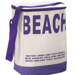 Chladící taška BEACH 20l | fialovo-béžová č.1