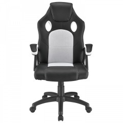 Kancelářská židle Racing design | bílo-černá č.1