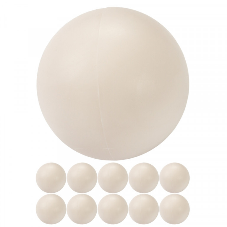 Sada 10 náhradních míčků ke stolnímu fotbálku 35 mm | bílé