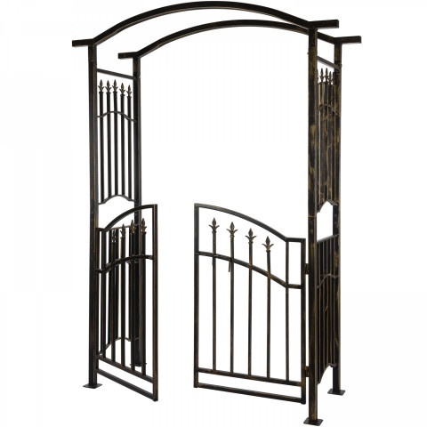 Zahradní oblouk na růže s brankou | 207 x 130 x 50 cm č.2