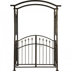 Zahradní oblouk na růže s brankou | 207 x 130 x 50 cm č.1