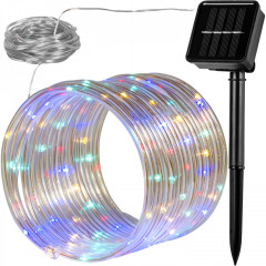 Solární světelná hadice 100 LED | barevná