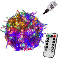 Vánoční LED osvětlení 20 m | barevné 200 LED č.1