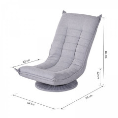 Relaxační křeslo Patrik | šedé č.3