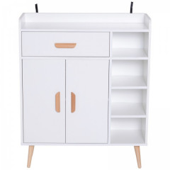 Retro komoda 80 x 29,5 x 96 cm | bílá
