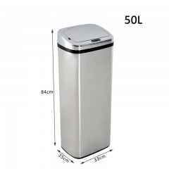 Automatický bezdotykový odpadkový koš 50 l | nerezový č.3