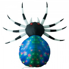 Nafukovací halloweenský pavouk s LED světly | 120 x 90 x 70 cm č.3
