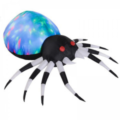 Nafukovací halloweenský pavouk s LED světly | 120 x 90 x 70 cm