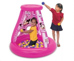 Dětský bazén se stříškou a balónky Minnie č.1