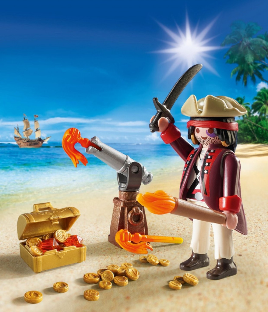 Playmobil Playmobil 9415 Pirát s kanónem