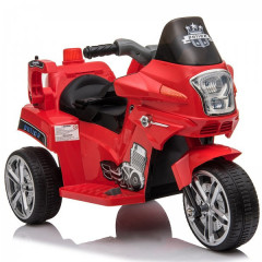 Dětská elektrická motorka POLICE | červená č.1