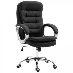 Čalouněná ergonomická židle | černá č.1