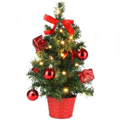 Vánoční zdobený stromeček 35 cm | jedle č.2