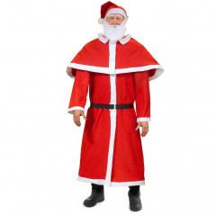 Santa Claus vánoční kostým s dlouhým kabátem č.1