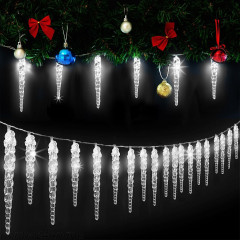 Vánoční LED řetěz rampouchy 5,4 m | studená bílá 40 LED č.1