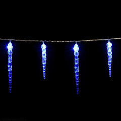 Vánoční LED řetěz rampouchy 5,4 m | modrá 40 LED č.2