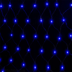 Vánoční LED sít´1,2 x 1,2 m | modrá 100 LED č.2