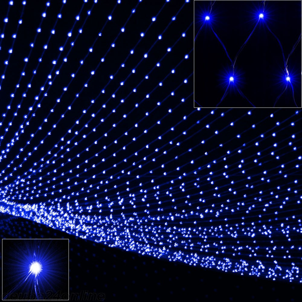 Goleto Vánoční LED sít´1,2 x 1,2 m | modrá 100 LED
