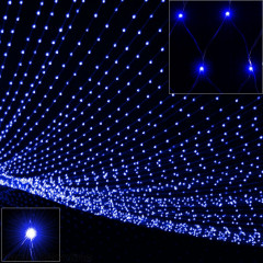 Vánoční LED sít´2 x 1,5 m | modrá 160 LED č.2