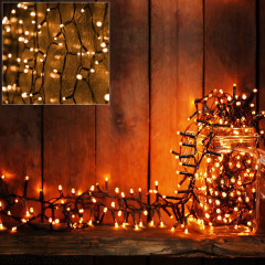 Vánoční LED osvětlení 10,5 m | teplá bílá 160 LED č.1