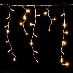 Vánoční LED řetěz déšť 5 m | teplá bílá 200 LED č.2