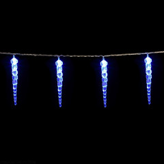 Vánoční LED řetěz rampouchy 8 m | modrá 80 LED č.2
