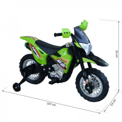 Dětská elektrická Cross motorka 105 x 53 x 70 cm | zeleno-černá č.3
