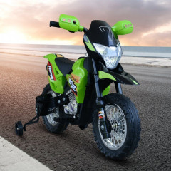 Dětská elektrická Cross motorka 105 x 53 x 70 cm | zeleno-černá č.2