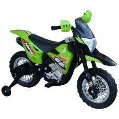 Dětská elektrická Cross motorka 105 x 53 x 70 cm | zeleno-černá