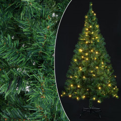Umělý vánoční stromeček s osvětlením 150 cm | zelený č.1