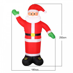 Nafukovací Santa Claus XXL s LED osvětlením 250 cm č.3