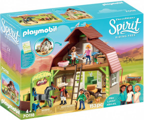 Playmobil 70118 Stáj s Lucky, Prózou a Abigail č.1