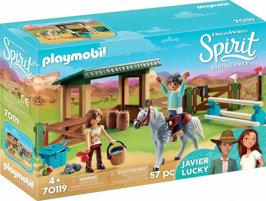 Playmobil Playmobil 70119 Jízdárna s Luky a Javierem