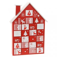 Dřevěný adventní kalendář Domeček č.1