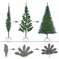 Umělý vánoční stromeček včetně LED osvětlení 180 cm | zelený č.3