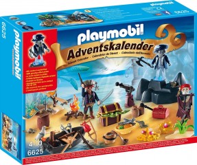 Adventní kalendář Playmobil 6625 Tajemný pirátský ostrov pokladů