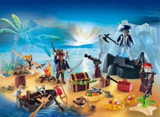 Adventní kalendář Playmobil 6625 Tajemný pirátský ostrov pokladů č.2