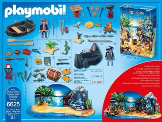 Adventní kalendář Playmobil 6625 Tajemný pirátský ostrov pokladů č.3