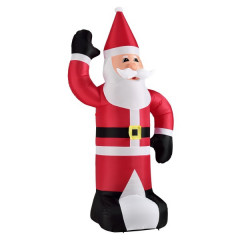 Nafukovací Santa Claus XXL s LED osvětlením 240 cm č.2