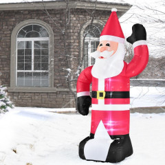 Nafukovací Santa Claus XXL s LED osvětlením 240 cm č.3