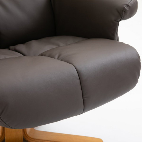 Masážní televizní křeslo Scott s podnožkou | hnědé č.6