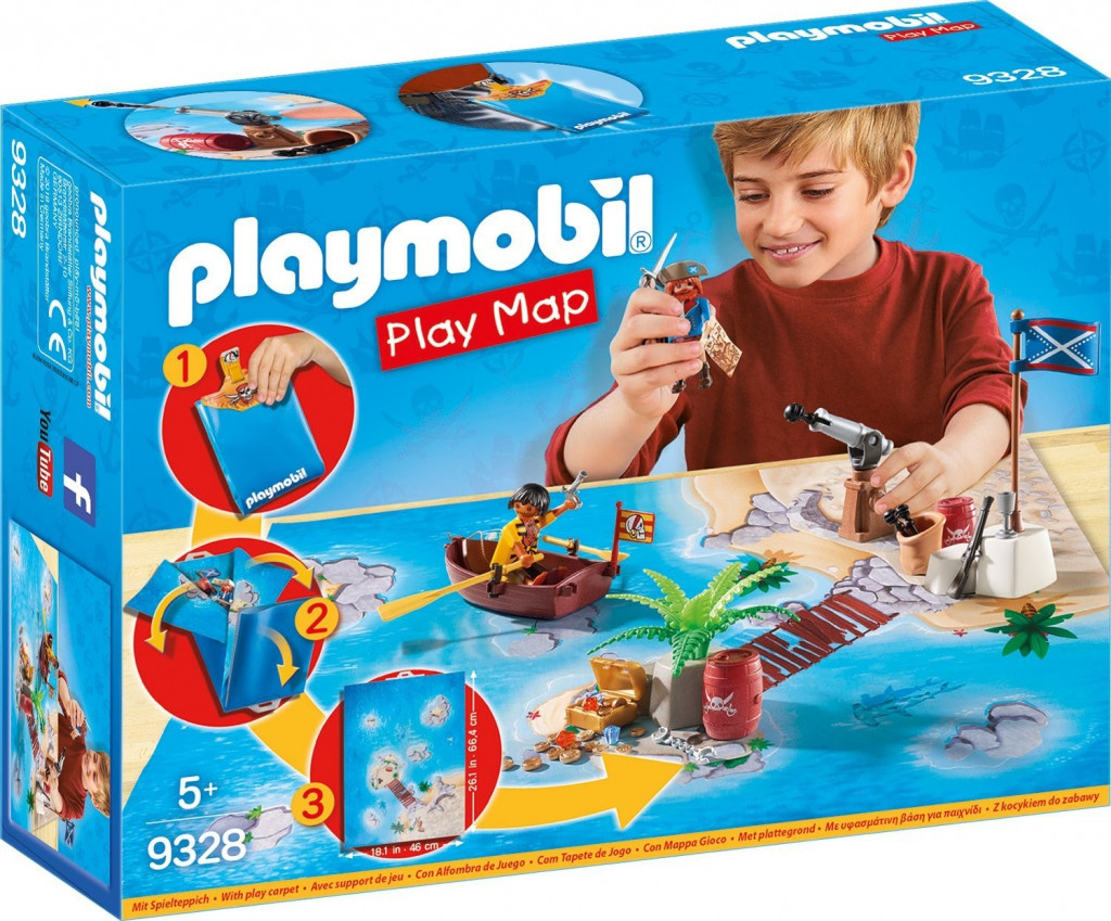 Playmobil Playmobil 9328 Play Map hrací podložka PIRÁTI