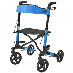 Čtyřkolové modré chodítko pro seniory Rollator č.2