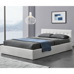 Čalouněná postel Marbella 140 x 200 cm | bílá č.1