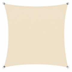 Stínící plachta proti slunci 3 x 3 m polyester | krémová č.1