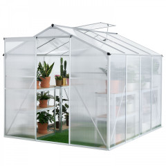 Hliníkový polykarbonátový skleník 4,75 m² - 190 x 253 x 195 cm č.3