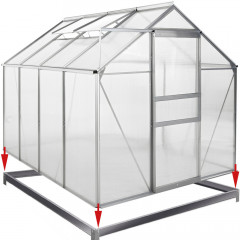 Pozinkovaná základna pro zahradní skleník I 250 x 190 x 10,5 cm č.2